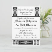 Faire-part de mariage chrétien formel (Debout devant)