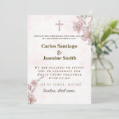 Faire-part de mariage chrétienne (Debout devant)