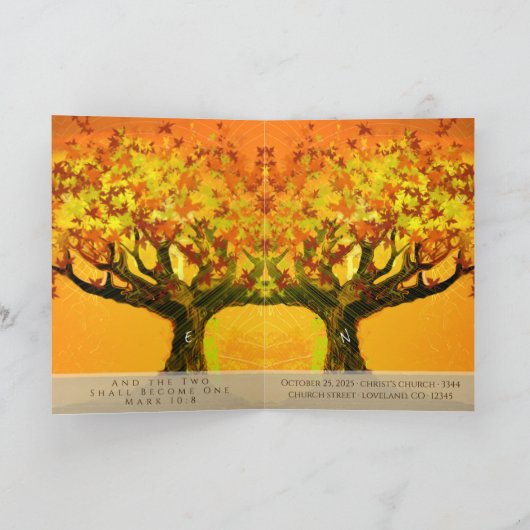 Faire-part de mariage Chrétienne Les Deux Devienne (Intérieur)