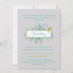 Faire-part de mariage chrétienne moderne