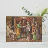 Faire-part de mariage chrétienne traditionnelle (Debout devant)