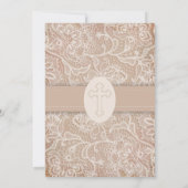 Faire-part de mariage chrétienne vintage (Dos)