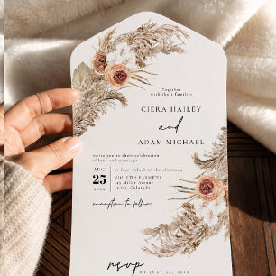 Faire-part de mariage CIERA Bohemian Terracotta He