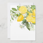 Faire-part de mariage Citron Agrumes d'été (Dos)