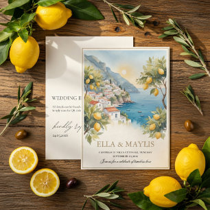 Faire-part de mariage Citron de la Côte d'Amalfi