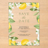Faire-part de mariage Citron verger Citrus Save th (Recto)