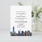 Faire-part de mariage Cityscape de New York (Debout devant)