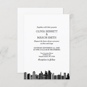 Faire-part de mariage Cityscape de New York