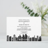 Faire-part de mariage Cityscape de New York (Debout devant)