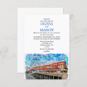 Faire-part de mariage Cityscape de Seattle Wa