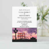 Faire-part de mariage Cityscape de Seattle Wa Skyl (Debout devant)