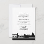 Faire-part de mariage Cityscape London Bridge (Devant)