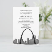 Faire-part de mariage Cityscape St Louis Skyline (Debout devant)
