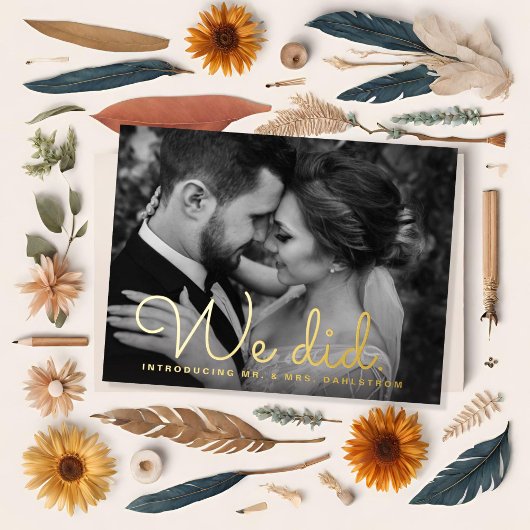 Faire-part de mariage clandestin