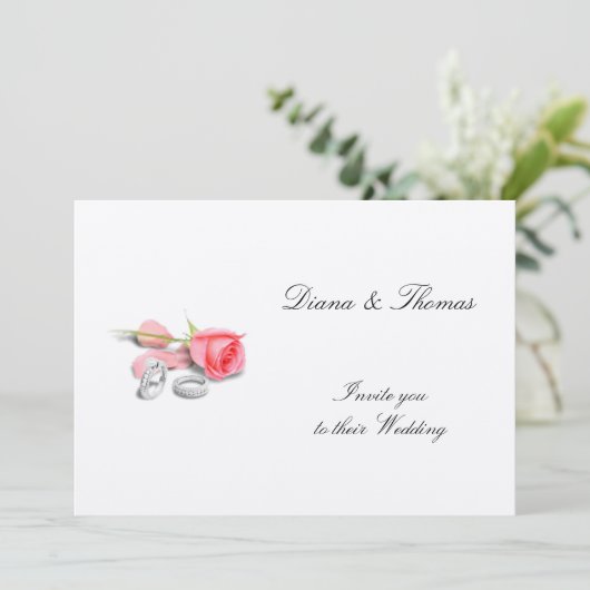 Faire-part de mariage classique (Debout devant)