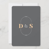 Faire-part de mariage classique (Dos)