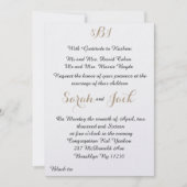 faire-part de mariage classique (Devant)