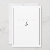 FAIRE-PART DE MARIAGE CLASSIQUE (Dos)