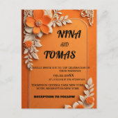 FAIRE-PART DE MARIAGE CLASSIQUE (Devant)