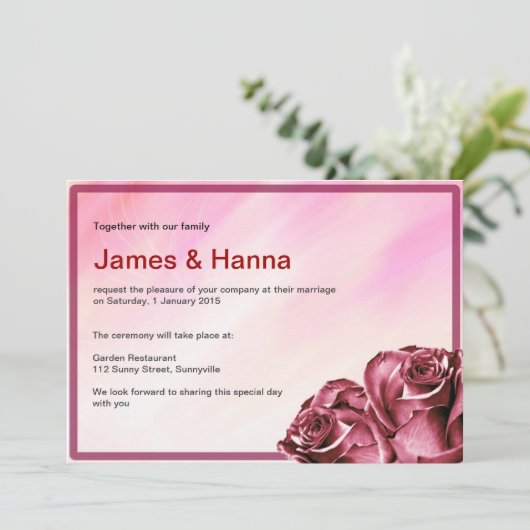 Faire-part de mariage classique (Debout devant)