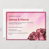 Faire-part de mariage classique (Devant / Derrière)