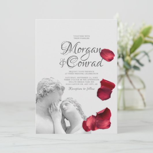 Faire-part de mariage classique (Debout devant)