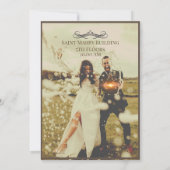 Faire-part de mariage classique (Dos)