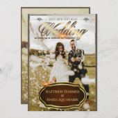 Faire-part de mariage classique (Devant / Derrière)