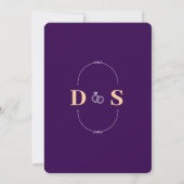 Faire-part de mariage classique (Dos)
