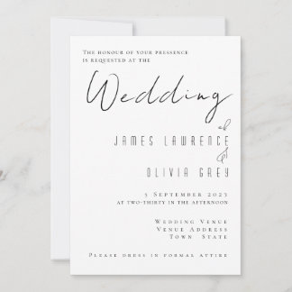 Faire-part de mariage classique