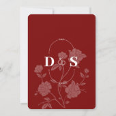 Faire-part de mariage classique (Dos)