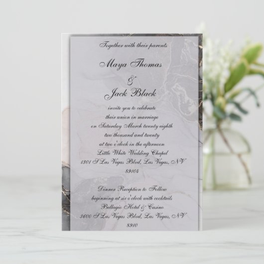 Faire-part de mariage classique (Debout devant)