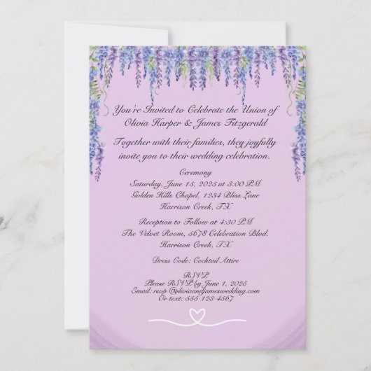 Faire-part de mariage classique (Devant)