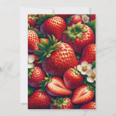 Faire-part de mariage Classique aux Fraises (Dos)