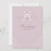 Faire-part de mariage classique baroque (Devant)