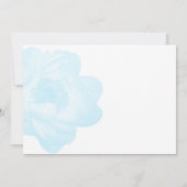 Faire-part de mariage classique Blue Peony (Dos)