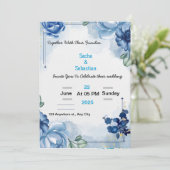 Faire-part de mariage classique - Conception perso (Debout devant)