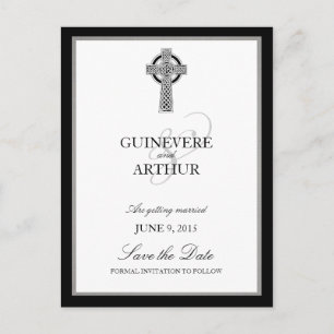 Faire-part de mariage Classique Croix Celtique