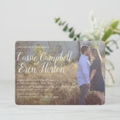 Faire-part de mariage classique du sud (Debout devant)