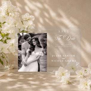 Faire-part de mariage classique en ivoire calligra