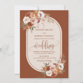 Faire-part de mariage classique en laiton de Pampa (Devant)