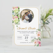 Faire-part de mariage classique en verre | Personn (Debout devant)