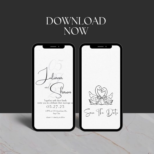 Faire-part de mariage classique et moderne