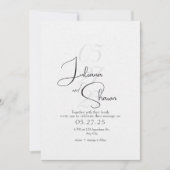 Faire-part de mariage classique et moderne (Devant)