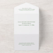 Faire-part de mariage classique et simple (Dehors)