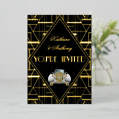Faire-Part de Mariage Classique Gatsby Deco (Debout devant)
