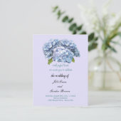 Faire-part de mariage classique Hydrangea (Debout devant)