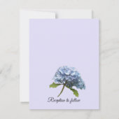 Faire-part de mariage classique Hydrangea (Dos)