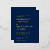 Faire-part de mariage classique minimaliste (Recto/Verso)