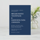 Faire-part de mariage classique minimaliste (Debout devant)
